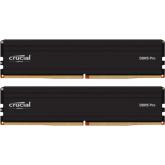 Kit Memorie Crucial Pro Black Intel XMP 3.0/AMD EXPO, 32GB, DDR5-6000MHz, CL48, Dual Channel