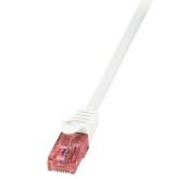 Patch Cord Logilink CQ2051U, U/UTP, Cat6, 2m, White