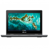 Laptop 2-in-1 ASUS ChromeBook Flip CR1100FKA-BP0412, Intel Pentium Silver N6000, 11.6inch Touch, RAM 8GB, eMMC 32GB, Intel UHD Graphics, Chrome OS, Dark Grey