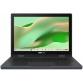 Laptop 2-in-1 ASUS Chromebook CR12 Flip CR1204FGA-R90253, Intel N100, 12.2 inch Touch, RAM 8GB, eMMC 64GB, Intel UHD Graphics, Chrome OS, Mineral Grey