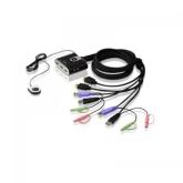 Switch KVM ATEN CS692, 2-Port, USB HDMI/Audio, Remote port selector (1.8m)