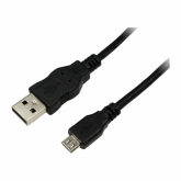 Cablu de date LogiLink, USB - micro USB, 1m, Black