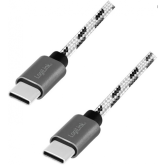 Set cabluri de date Logilink CU0200, USB-C male - USB-C male, 0.5/1/2m, White-Black, 3buc