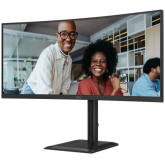 Monitor LED Curbat AOC CU34E4CV, 34 inch, 3440 x 1440 pixeli, 4 ms GtG, Black