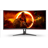 Monitor LED Curbat AOC CU34G2XE/BK, 34inch, 3440x1440, 4ms GTG, Black-Red