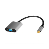 Adaptor Logilink CUA0104, USB-C male - VGA male, 0.15 m, Gray