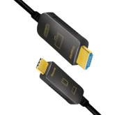 Cablu Logilink CUF0102, USB-C male - HDMI male, 20 m, Black