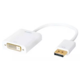 Adaptor Logilink CV0058B, DisplayPort male - DVI-D male, 0.15 m, White