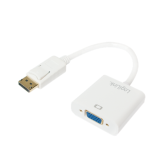 Cablu Logilink CV0059B, DisplayPort male - VGA female, 0.15 m, White