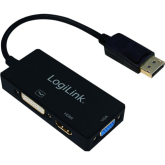 Cablu Logilink CV0109, DisplayPort - DVI - HDMI - VGA, 0.15 m, Black