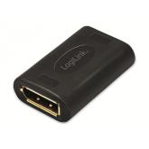 Adaptor Logilink CV0145, DisplayPort female - DisplayPort female, 15m, Black