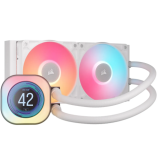 Cooler procesor Corsair iCUE LINK Titan 240 RX LCD, RGB LED, 3 x 120mm, White