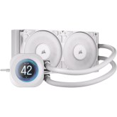 Cooler procesor Corsair Nautilus 240 RS LCD, 2 x 120 mm, White
