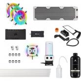 Kit cooler procesor Corsair Hydro X Series iCUE XH305i RGB PRO WHITE, RGB LED, 3x 120mm