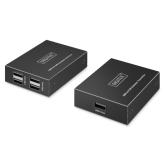 Extender USB Digitus by Assmann DA-73120, 4 x USB 2.0, 2 x RJ45, Black