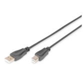 Cablu Digitus by Assmann DB-300105-030-S, USB male - USB-B male, 3m, Black