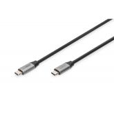 Cablu Digitus by Assmann DB-300220-010-S, USB-C male - USB-C male, 1m, Black