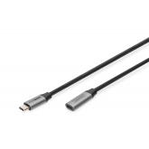 Cablu Digitus by Assmann DB-300230-010-S, USB-C male - USB-C female, 1m, Black