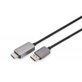 Cablu Digitus by Assmann DB-340305-018-S, DisplayPort male - HDMI male, 1.8m, Black