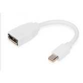 Adaptor Digitus by Assmann DB-340405-001-W, DisplayPort female - mini DisplayPort male, White