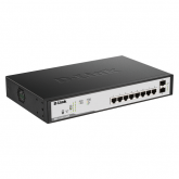 Switch D-Link DGS-1100-10MP, 8 porturi, PoE