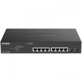 Switch D-Link DGS-1100-10MPV2, 8 porturi, PoE