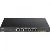 Switch DLink DGS-1250-28XMP, 24 porturi, PoE