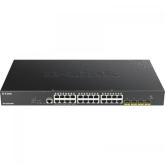 Switch DLink DGS-1250-28XMP, 24 porturi, PoE - DESIGILAT