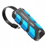 SSD portabil Adata SC740, 500GB, USB-C, Black-Blue