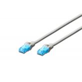 Patch Cord Digitus by Assmann DK-1511-005, U/UTP, Cat5e, 0.5m, Grey