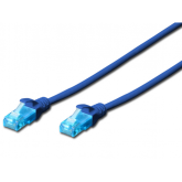 Patch Cord Digitus by Assmann DK-1511-005/B, U/UTP, Cat5e, 0.25m, Blue