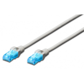 Patch Cord Digitus by Assmann DK-1511-030, U/UTP, Cat5e, 3m, Grey