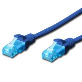 Patch Cord Digitus by Assmann DK-1511-030/B, U/UTP, Cat. 5e, 3m, Blue