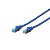 Patch Cord Digitus by Assmann DK-1532-005/B, SF/UTP, Cat5e, 0.5m, Blue