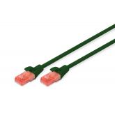 Patch Cord Digitus by Assmann DK-1617-005/G, U/UTP, Cat6, 0.5m, Green