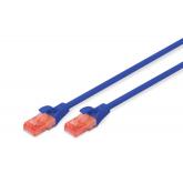 Patch Cord Digitus by Assmann DK-1617-010/B, U/UTP, Cat6, 1m, Blue