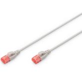 Patch Cord Digitus by Assmann DK-1617-020S, U/UTP, Cat. 6, 2m, Grey