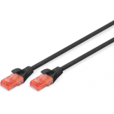 Patch Cord Digitus by Assmann DK-1617-050/BL, U/UTP, Cat6, 5m, Black