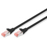 Patch Cord Digitus by Assmann DK-1644-0025/BL, S/FTP, Cat6, 0.25m, Black