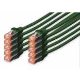 Patch Cord Digitus by Assmann DK-1644-0025-G-10, S/FTP, Cat6, 0.25m, Green, 10buc