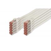 Patch Cord Digitus by Assmann DK-1644-050-WH-10, S/FTP, Cat6, 5m, White
