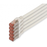 Patch Cord Digitus by Assmann DK-1644-100-WH-5, S/FTP, Cat6, 10m, White