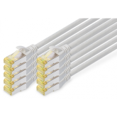 Patch Cord Digitus by Assmann DK-1644-A-010-10, S/FTP, Cat6a, 1m, Grey, 10 bucati