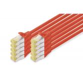 Patch Cord Digitus by Assmann DK-1644-A-020-R-10, S/FTP, Cat6a, 2m, Red, 10 bucati