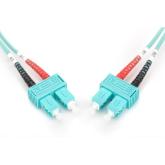 Patch Cord Fibra Optica Digitus by Assmann DK-2522-01/3, Multi-Mode, OM3, Duplex SC - Duplex SC , 1 m