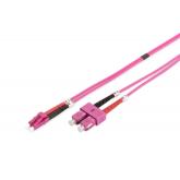 Patch Cord Fibra Optica Digitus by Assmann DK-2532-03-4, Multi-Mode, OM4, Duplex LC - Duplex SC, 3 m