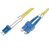 Patch Cord Fibra Optica Digitus by Assmann DK-2932-02, Single-Mode, OS2, Duplex LC - Duplex SC, 2 m