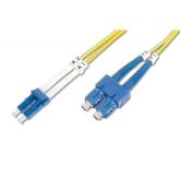 Patchcord Fibra Optica Assmann Digitus DK-2932-05, LC - SC, 5m, Yellow