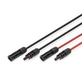 Cablu Digitus by Assmann pentru conectare la Panouri Solare DK-SCEC66-0150, 2 x MC4 - 2 x MC4, 15 m, Black-Red