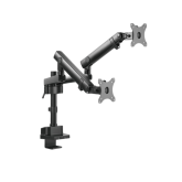 Suport monitor V7 Dual Monitor Mount Professional Touch Adjust, 17 - 32 inch, Black